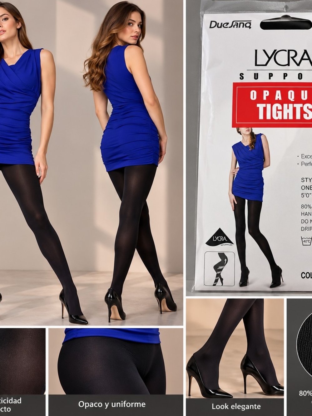 Opaque Tights - Black